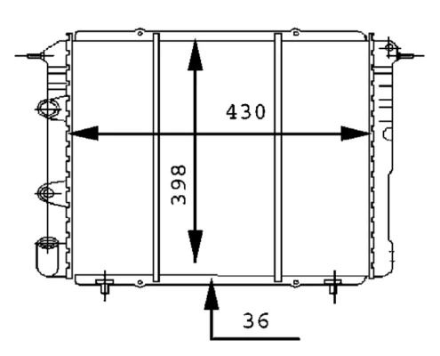 Radiator, engine cooling