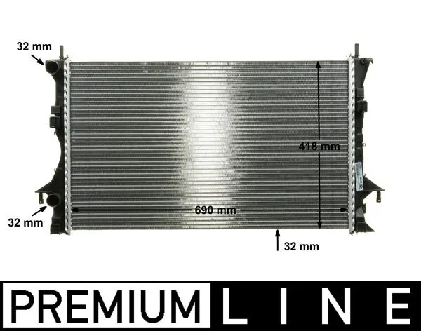 Radiator, engine cooling