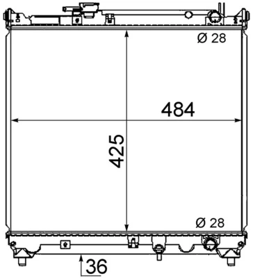 Radiator, engine cooling