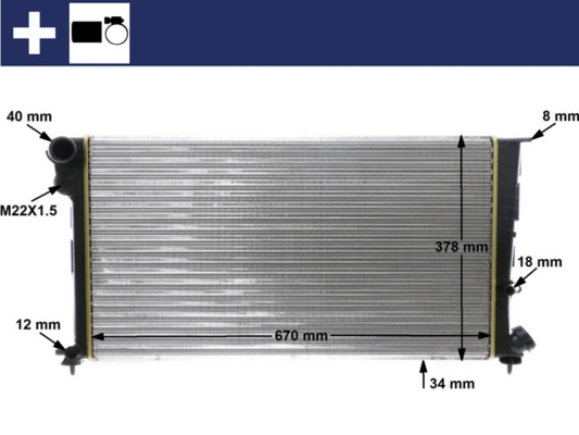 Radiator, engine cooling
