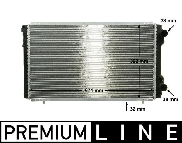 Radiator, engine cooling