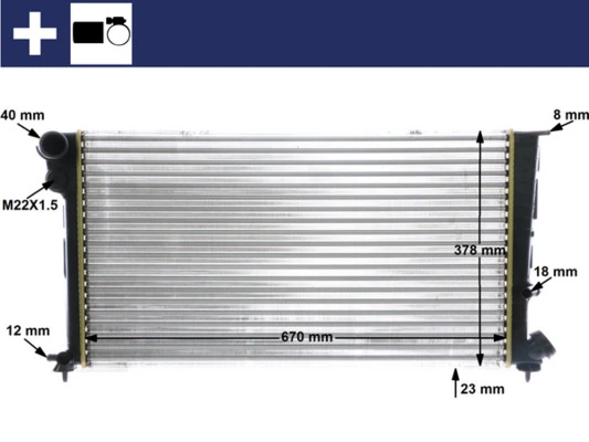 Radiator, engine cooling