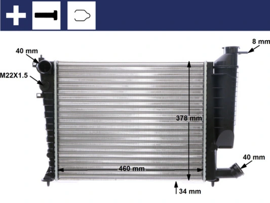 Radiator, engine cooling