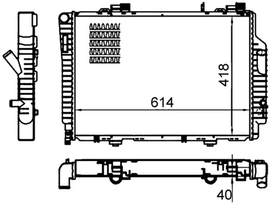 Radiator, engine cooling