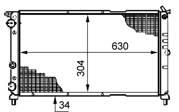 Radiator, engine cooling