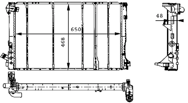 Radiator, engine cooling