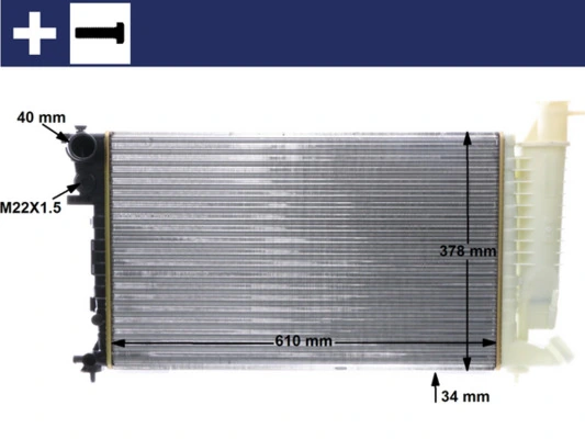 Radiator, engine cooling