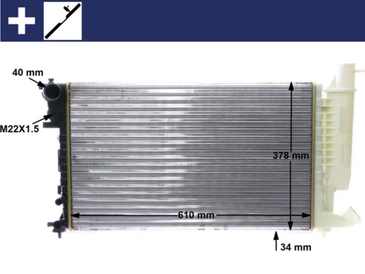 Radiator, engine cooling