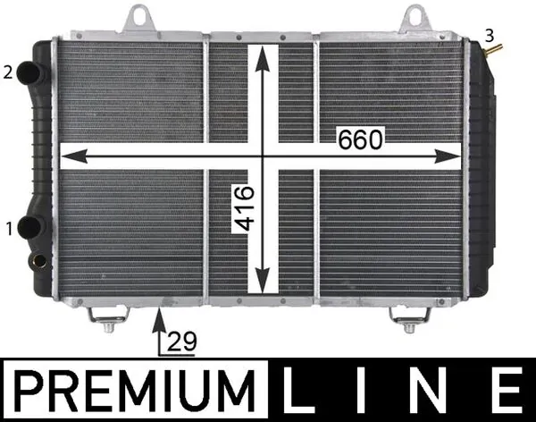 Radiator, engine cooling