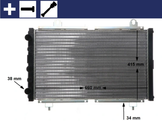 Radiator, engine cooling