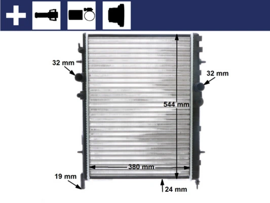Radiator, engine cooling