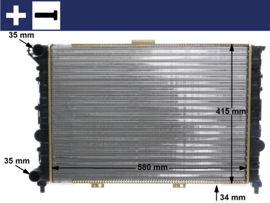 Radiator, engine cooling