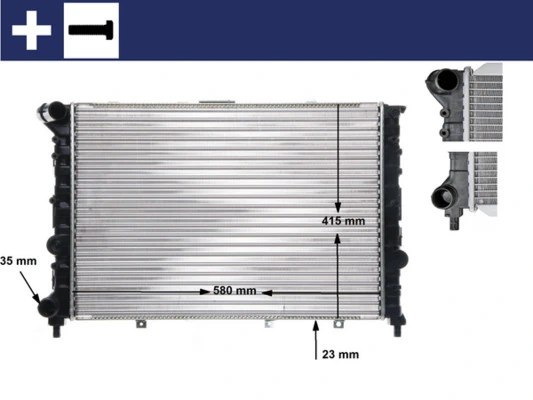 Radiator, engine cooling