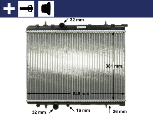 Radiator, engine cooling