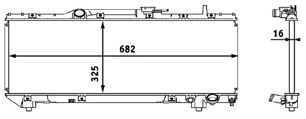 Radiator, engine cooling