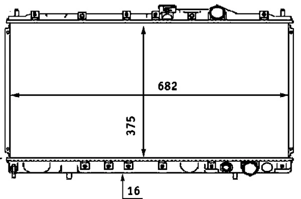 Radiator, engine cooling