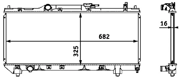 Radiator, engine cooling