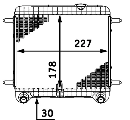 Radiator, engine cooling