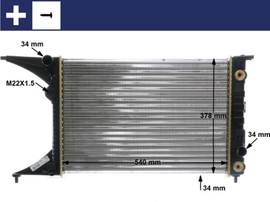 Radiator, engine cooling