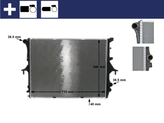 Radiator, engine cooling