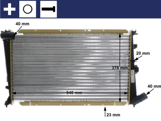 Radiator, engine cooling