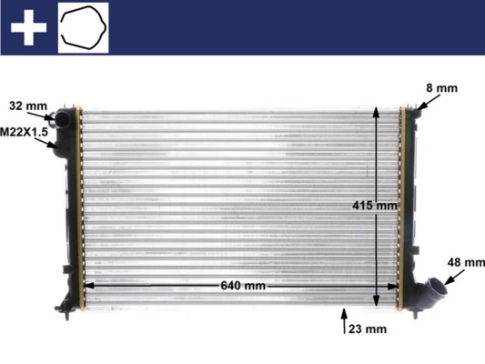 Radiator, engine cooling
