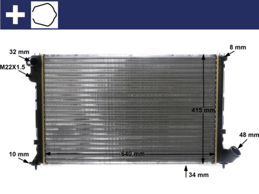 Radiator, engine cooling