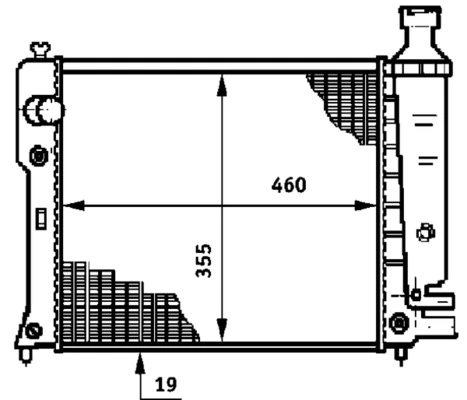 Radiator, engine cooling