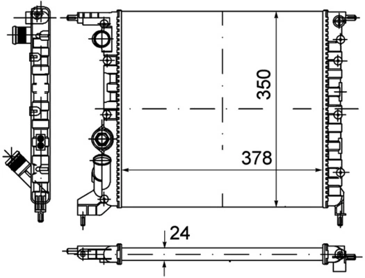 Radiator, engine cooling