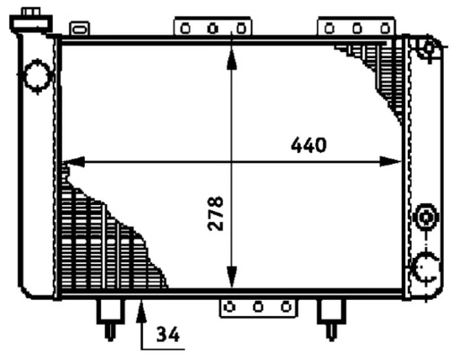 Radiator, engine cooling