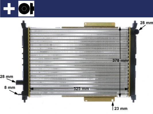 Radiator, engine cooling