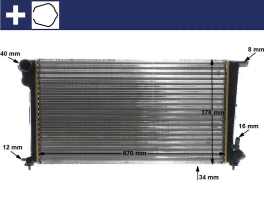 Radiator, engine cooling