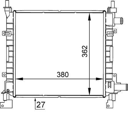 Radiator, engine cooling