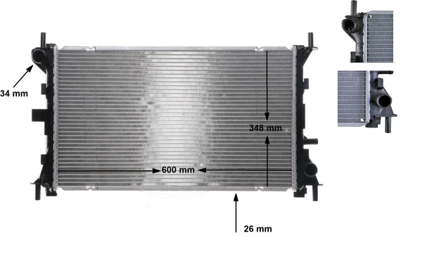 Radiator, engine cooling