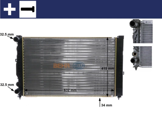 Radiator, engine cooling