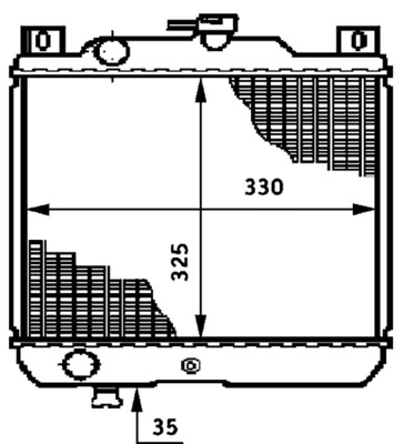 Radiator, engine cooling