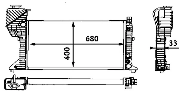 Radiator, engine cooling
