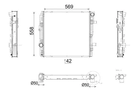 Radiator, engine cooling