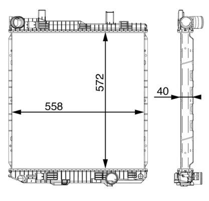 Radiator, engine cooling
