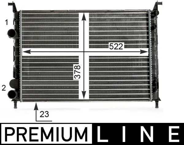 Radiator, engine cooling