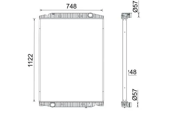 Radiator, engine cooling