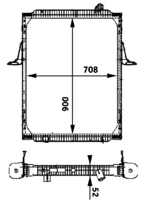 Radiator, engine cooling