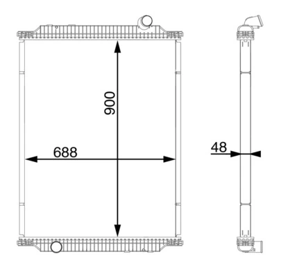Radiator, engine cooling