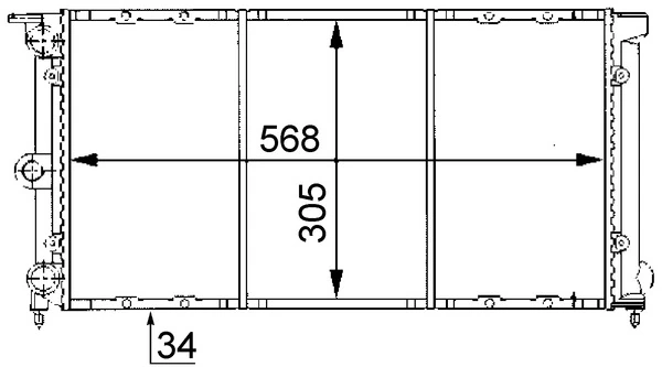Radiator, engine cooling