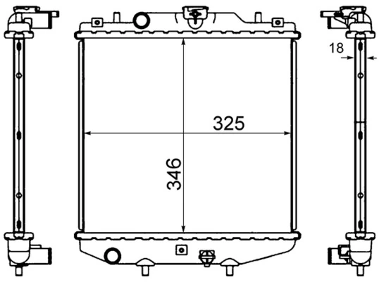 Radiator, engine cooling