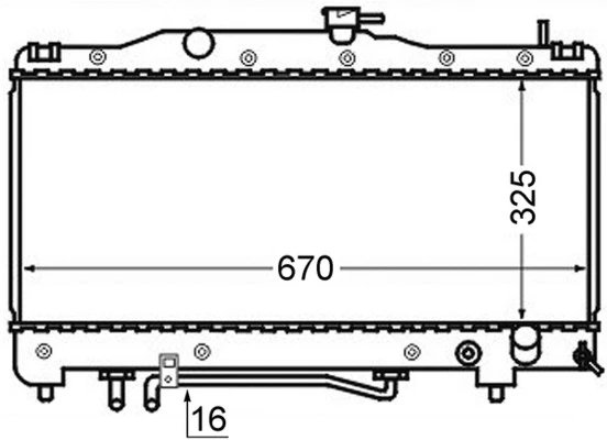 Radiator, engine cooling