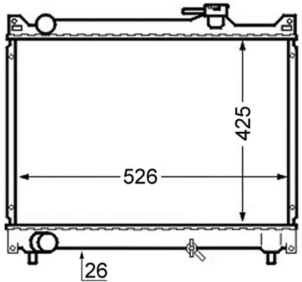 Radiator, engine cooling
