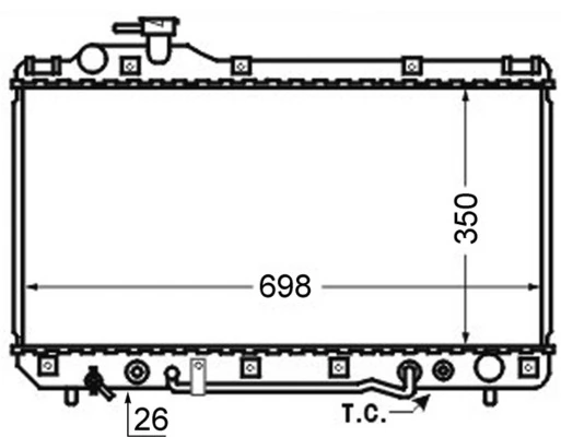 Radiator, engine cooling