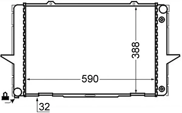 Radiator, engine cooling