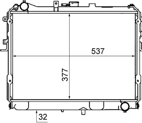 Radiator, engine cooling